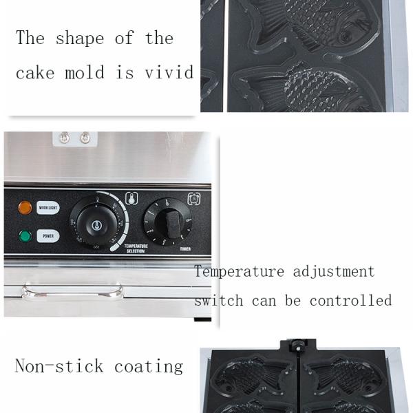 Непримечательная поверхность для приготовления пищи Электрический корейский MiNi Taiyaki Maker для гостиниц и пекарей