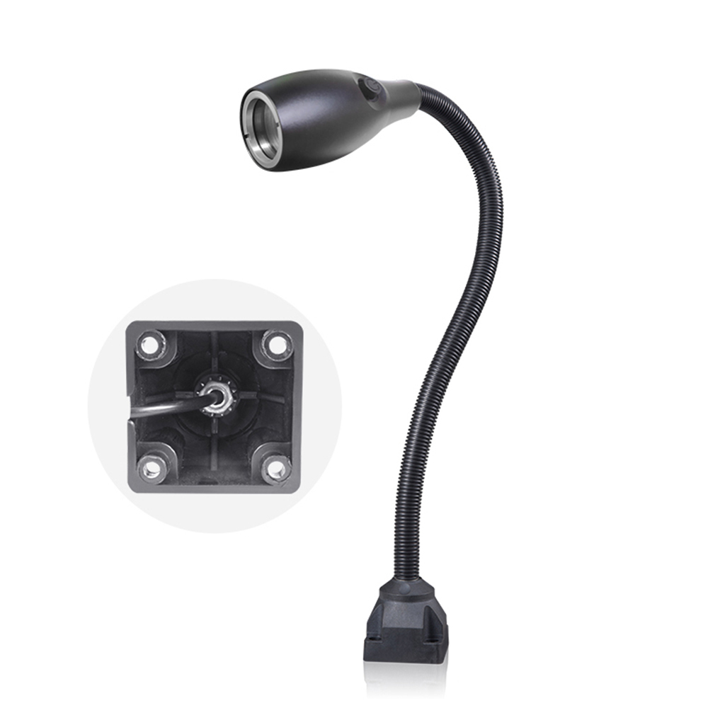 Waterproof IP65 Industrial LED Gooseneck Lamp 3.8W Low Voltage Long Gooseneck