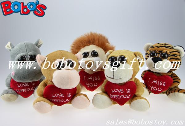 Valentine Gifts Big Eyes Toy Series Plush Bear With Heart Pillow