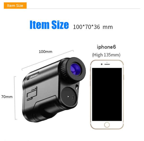 Right View 6.5X24 Laser Golf Range Finder For Golfing High Definition