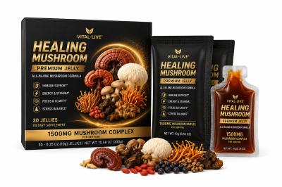 10-In-1 Functional Mushroom Complex Jelly Focus Products In Natural Fruit Pectin Base