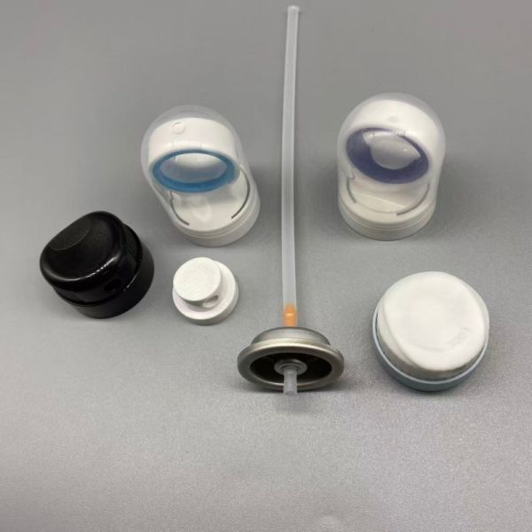 Aerosol Sunscreen Valve with Clog-Resistant Nozzle, Leak-Proof Seal, and 360-Degree Operation for Sun Care Spray Products