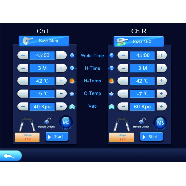 Самая лучшая машина терапией вакуума Cryolipolysis цены для тела формируя самое новое жирное замерзая двойное уменьшение ручек канала 4