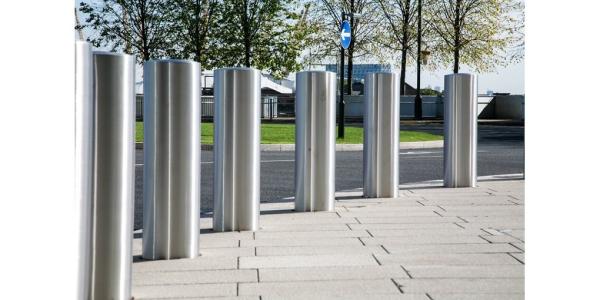 K4 Prévention du stationnement dans le sol Bollard avec matériau de sous-sol en acier au carbone Q235