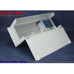 4U Rack Mount Fiber Optic PLC Splitter Patch Panel with 14/16 Slot and 2x16