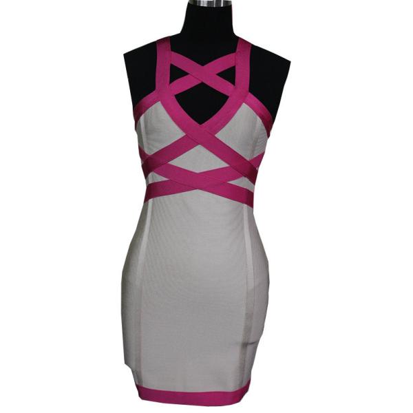 Платья вечера Ombre Midi лайкра, платье повязки Анти--Морщинки способа