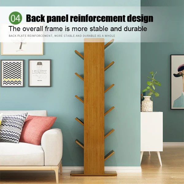 Living Room Floor-standing Children's Tree-shaped Bookshelf Space-saving Storage Rack for Multi-layer Book Shelf Bookcase