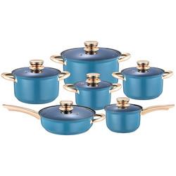 Hot Sale Color Cookware Non Stick Cookware Sets 12pcs Stainless Steel Cooking Pot