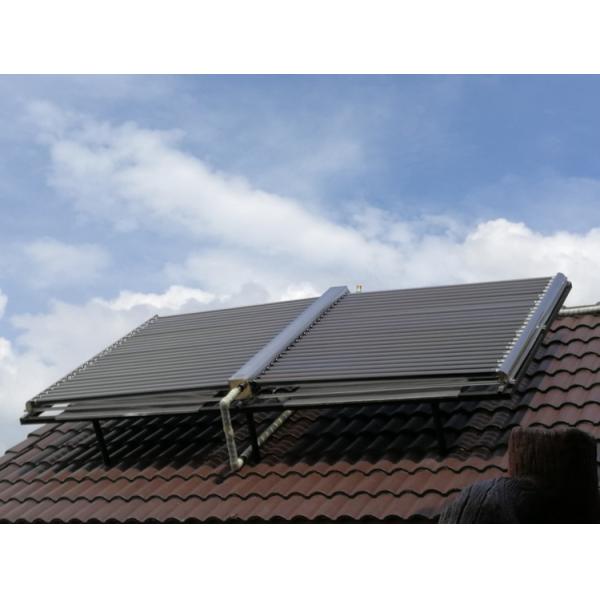 Commercial Vacuum Tube Solar Collector Vertical Mounted 25 - 30 Tubes / Set