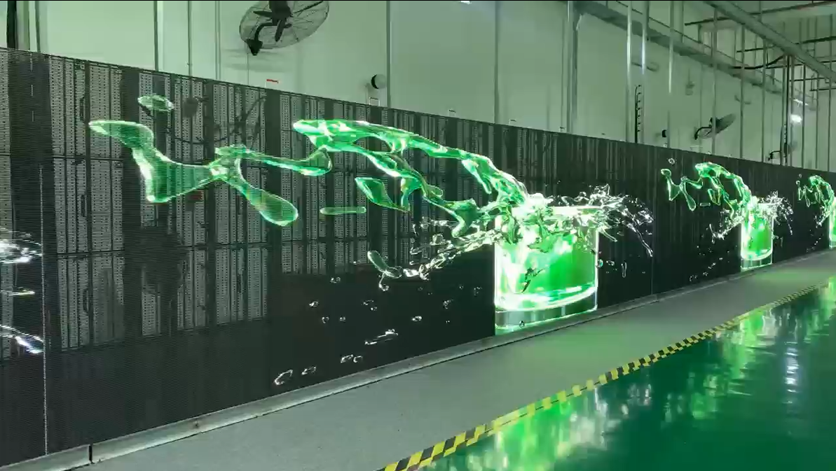 P3.91mm Transparent See Thru Led Display Rental For Outdoor Retail Windows