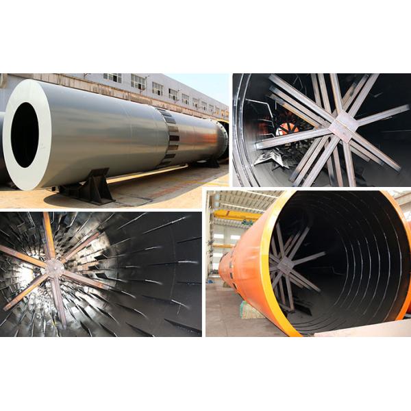 1.9 - 76.0 T / H Cement Rotary Dryer , Rotary Drum Dryer For Coal Mud / Slag