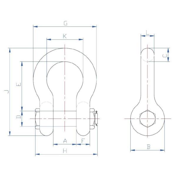 Оцинкованная сталь WLL 30 тонн 1,5 дюйма