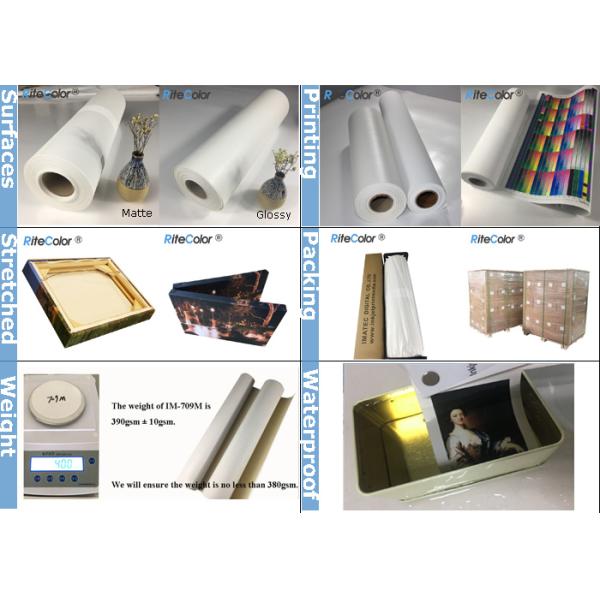 o solvente 380gsm matte baseou a tinta do Inkjet/tinta de impressão solvente para a impressora a jato de tinta do grande formato