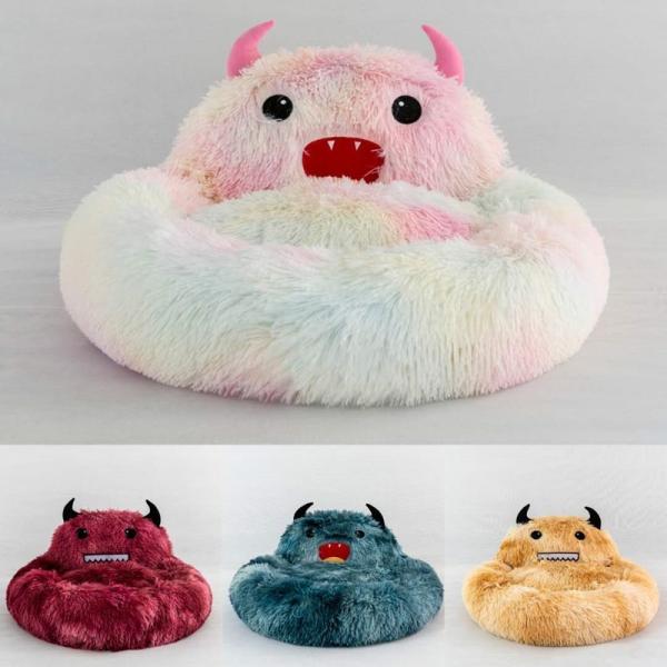 Indoor Outdoor Dog Bed Small Monster Mattress Plush Autumn Winter Warm Pet Nest