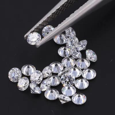 0.8-3.3mm Round Brilliant Cut Man Made Diamond Moissanite DEF VVS VS Lab Grown Diamond