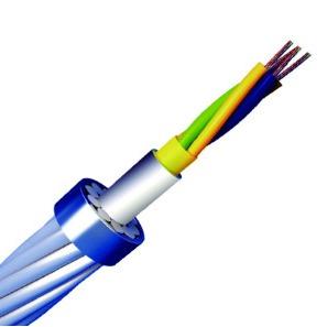 24 Core OPGW Cable Stranded Single Mode OEM OPGW Cable G652D Fiber Cable