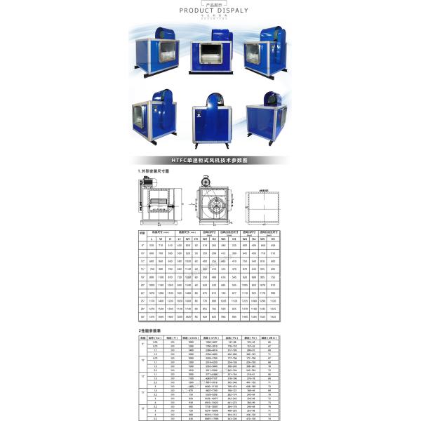 DHF hot sale China cabinet big  industrial centrifugal blower exhaust fan price