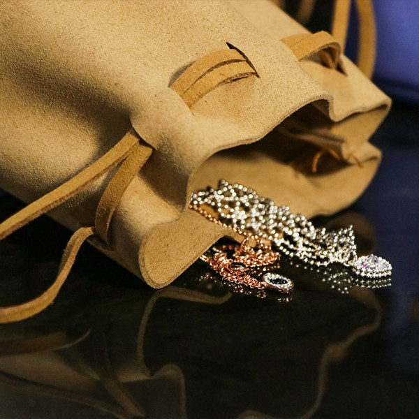 Ежедневные ювелирные изделия упаковывая сумку подарка Drawstring замши Microfiber