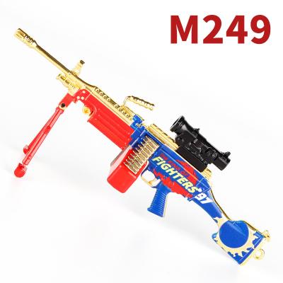 Cosplay Weapon Props Alloy Armor Gun Key Chain M249 Gun Model