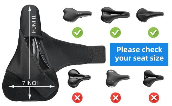 Acessórios da bicicleta e do ciclo, couro de imitação grosso da esponja de Seat da bicicleta de 3CM