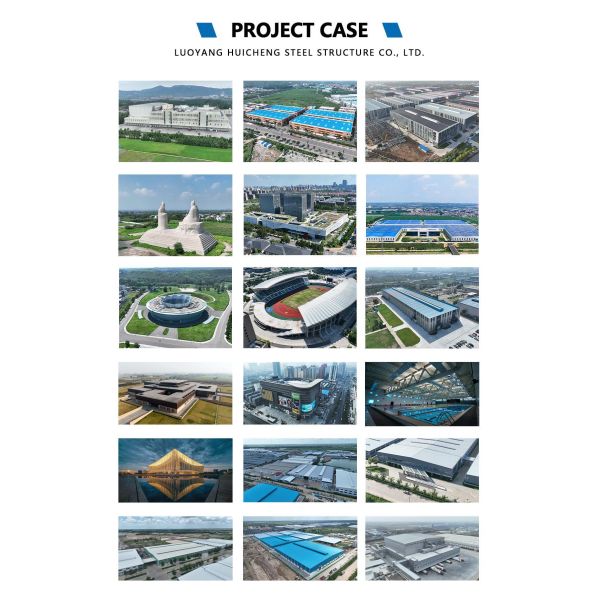 Fire Resistant Steel Structure Warehouse Large Span Column Free Space Office Building