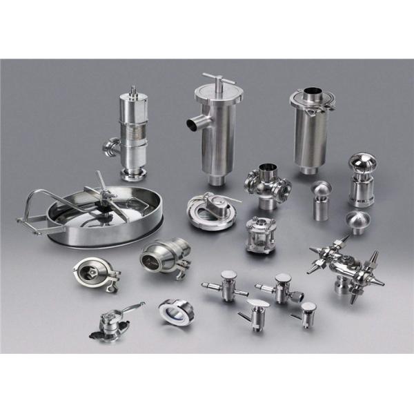 Штуцеры Три струбцины локтя редуктора тройника штуцеров трубы нержавеющей стали качества еды санитарные