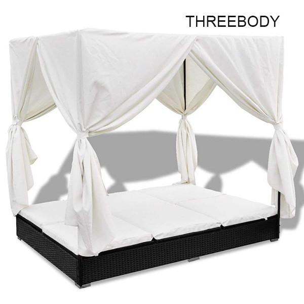 Comfortable Outdoor Furniture Sofa , Cream White Outdoor Garden Furniture Lounge Sofa