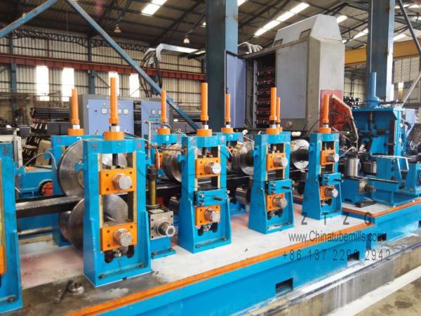 Oval Ztzg Galvanized Erw Steel Pipe Mill Making Machine