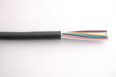 PVC Insulation Flexible Round Control Cable KVV 450/750V in black color