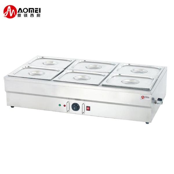 Equipamento de cozinha comercial de aço inoxidável aquecedor de piscina de sopa elétrica de cinco pratos