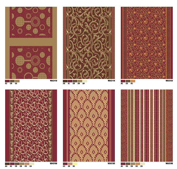 Modern Commercial Flooring 100 Polypropylene Material Wilton Design