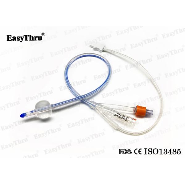 Больничный практический мочевой силиконовый катетер, прозрачный силиконовый трехсторонний катетер