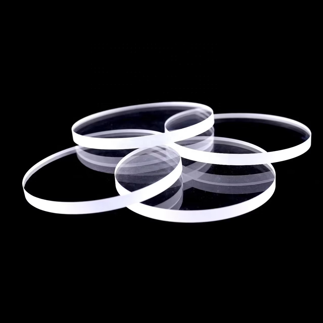High Precision Polished Quartz Wafer Quartz Sheet 99.99 Purity Transparent