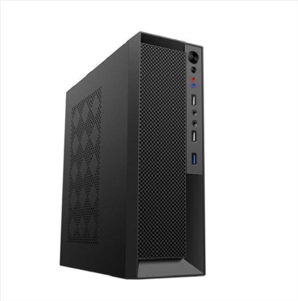 Micro-ATX/ITX Casilla para computadoras, soporta TFX/TFLX Power, 1HDD+2SSD, hasta 245 mm de tarjeta VGA, 0,5 mm de SPCC+SECC, Negro