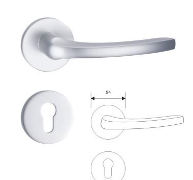 Solid Space Aluminum Security Door Locks 827XBy Solid Aluminum Finishing