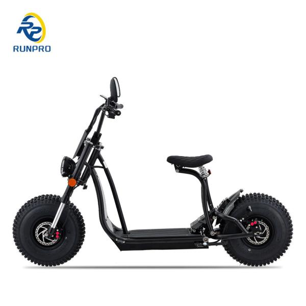 Unisex 1500W 2*1500W 60V CEE COC Fat Tire Adult Chopper Electric Scooter Citycoco com CE