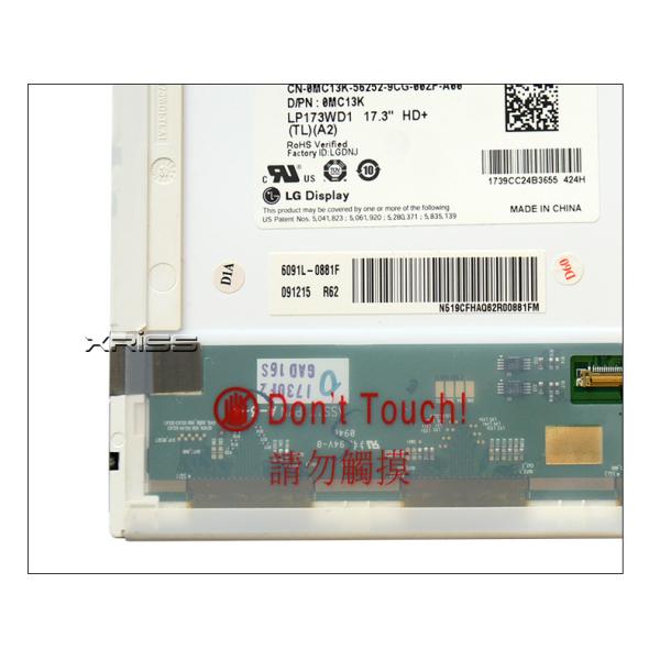 ЖК-диод 17,3 дюймовый экраны ноутбука LP173WD1-TLA2 1600x900 HD+ LVDS 40pin PCBA Bent
