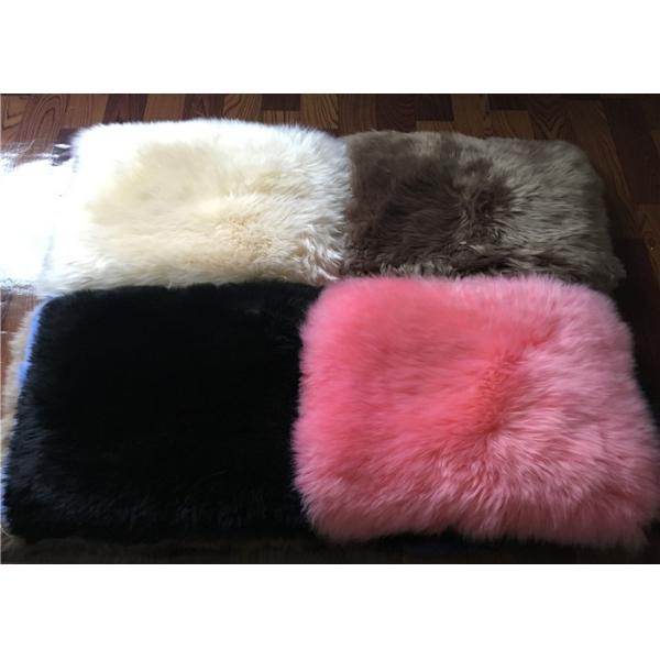 цвет сливк подушки сидения Ламбсвоол плюша роскоши 45*45км для домашнего украшения