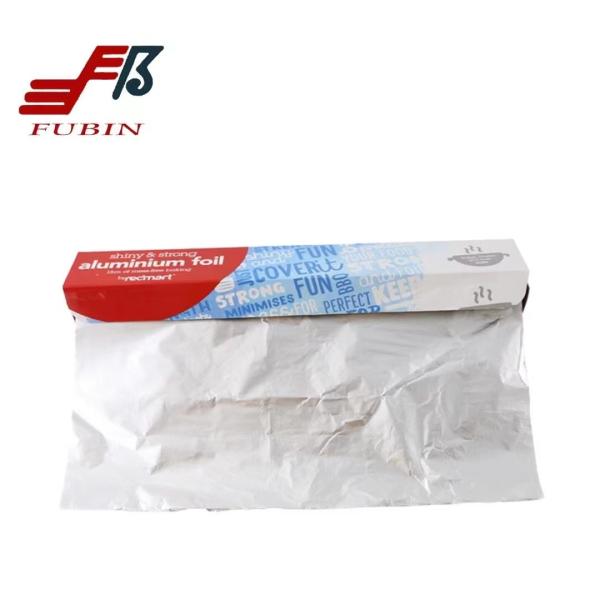 Heat Resistance 25mic Household Aluminum Foil Roll For Food Packing