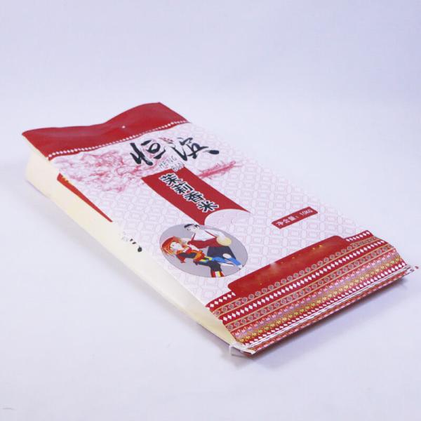 Custom Heat Seal Plastic Rice Packaging Bags Food Sacks Gloss Lamination