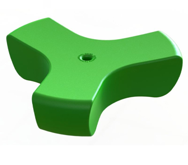 Outdoor Plastic Seat Custom Logo One Piece Roto Mold Plastic Stool Durable and Versatile for Outdoor