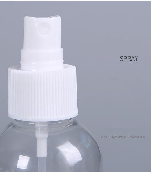 60ML 100ML Round Shape Small PET Plastic Spray Bottle l 50ml cosmetic PET clear Hand Wash Sanitizer spray bottle