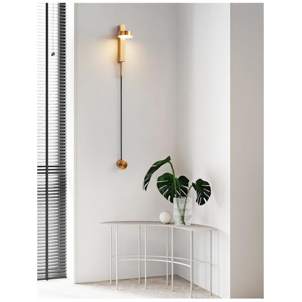Bedroom atelier Bedside Black Rotation LED art deco lamp bedside light (WH-VR-87)