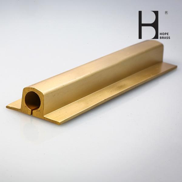 Golden Corrosion Resistant Solid Brass Hinges SGS Certification For Door