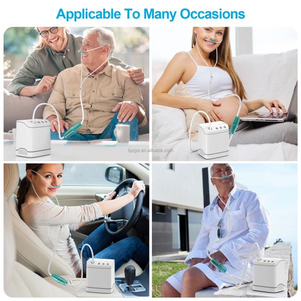 DC5V/2A DC9V/2A Voltage App-Controlled Portable Oxygen Concentrator for Easy Breathing