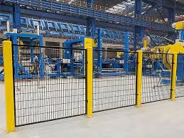 Hsj Modular Robot Safety Fence EN ISO Compliant Machine Guard Barrier Steel Mesh PC Arc Shield Panel With Hinged Sliding Cantilever Safety Doors & Multi-Grade Security Locks Custom Size Height