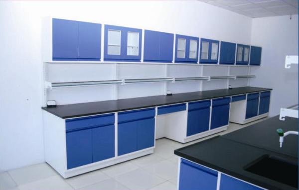Full Steel School Lab Furniture Student Chemistry Lab Bench with Cabinet
