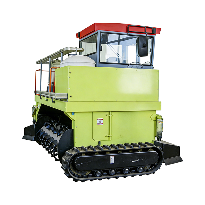 Cost-Effective Crawler-Type Compost Turner with Low-Maintenance Hydraulic System and Durable Basic Structure for Organic Waste Treatment