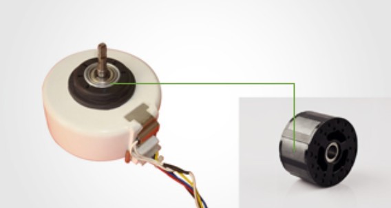 Magneto de azulejos de arco cerámico de ferrita personalizado con servicio de moldeo ventilador de aire acondicionado