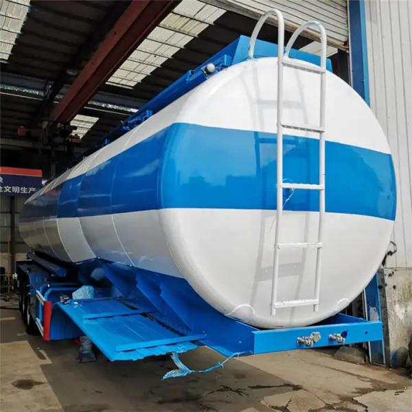Aluminium Fuel Tanker Trailer Truck Manufacturers 3 Axle Gasoline Crude Oil Trailer